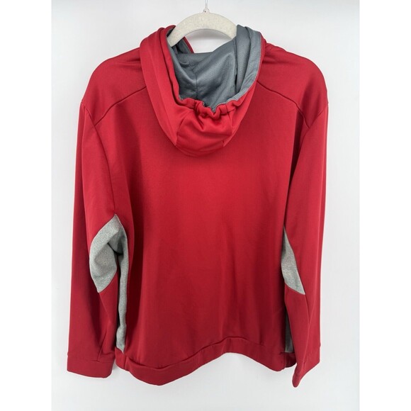 Nike Hoodie Mens Large Red Therma Fit Hooded Pullover Sweatshirt - Picture 2 of 3